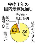 　今後１年の国内景気見通し