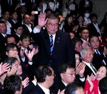 自民党の新総裁に選出された石破茂氏＝９月２７日午後３時２３分、東京・永田町の党本部