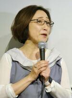 福岡市内で講演する松岡恭子さん＝２０２４年１月