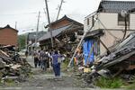 　地震や津波で被害を受けた石川県珠洲市の家屋＝６月