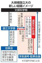 　大規模国立大の新しい組織イメージ