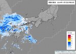 １日午前７時３５分現在の雨雲の動き（気象庁ホームページより）