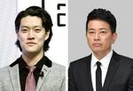 　「霜降り明星」の粗品さん（左）と宮迫博之さん