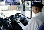 　とさでん交通のバス運転手＝２０２３年１１月、高知市