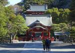 　神奈川県鎌倉市の鶴岡八幡宮＝１３日午前