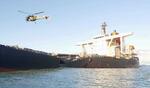 　インド洋のモーリシャス沖で座礁し船体が二つに割れた貨物船「ＷＡＫＡＳＨＩＯ」＝２０２０年８月（運輸安全委員会提供）