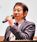 風力発電の課題について持論を述べる武田さん