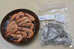 　海幸ゆきのやが陸上養殖で生産している「幸えび」＝２０２３年１２月２６日、静岡県磐田市で撮影