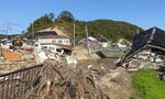 　豪雨被害の爪痕が残る石川県輪島市町野町＝１１日