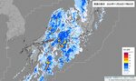 ２６日午後５時５分現在の雨雲の動き（気象庁ホームページより）