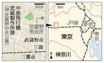 　中島飛行機武蔵製作所があった場所の地図