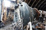 　爆発後に残された「イプシロンＳ」のエンジン取り付け設備＝７月１４日、秋田県能代市（ＪＡＸＡ提供）