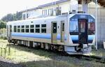 　ＪＲ津軽線の蟹田―三厩間で主に使用されていた列車＝２０２３年１０月、青森県外ケ浜町