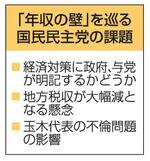 　「年収の壁」を巡る国民民主党の課題