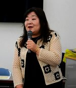 業態に合わせた実践的なデジタル活用の重要性を説明する長戸さん＝２８日、鳥取市扇町の県民ふれあい会館