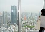 　「東京シティビュー」からの眺望。中央右は東京タワー＝東京都港区